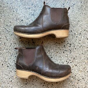 Dansko Dark Brown Ankle Booties